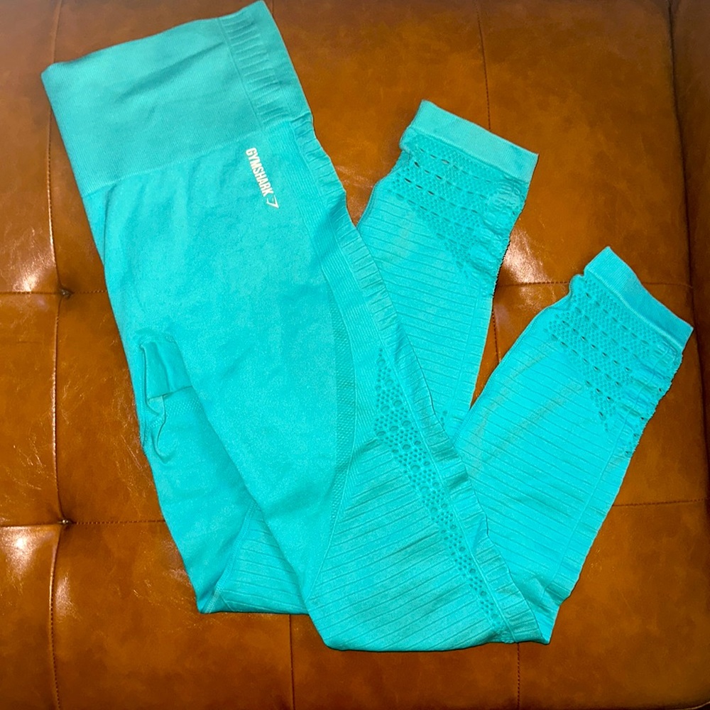 Gymshark 🦈 aqua size medium leggings